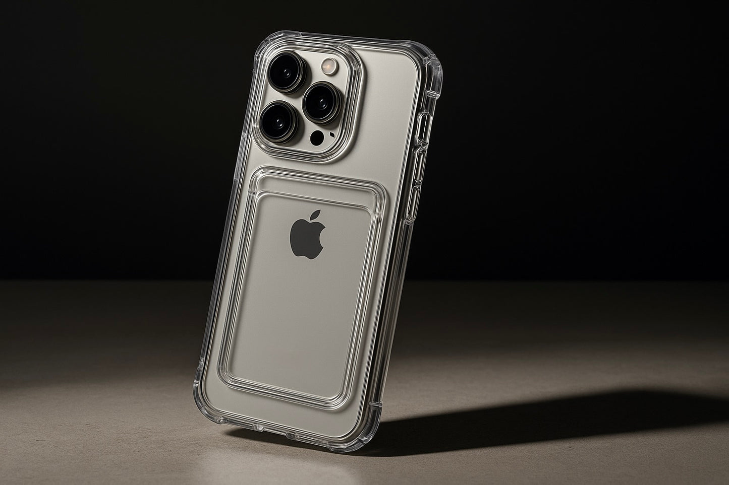 Étui Transparent Porte-Carte – Coque Souple Antichoc et Stylée pour iPhone 7 à 16 Pro Max
