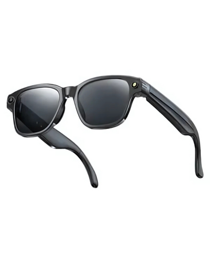 Lunettes connectées 4K AI | Caméra HD mains libres, Contrôle Vocal & Appels Bluetooth