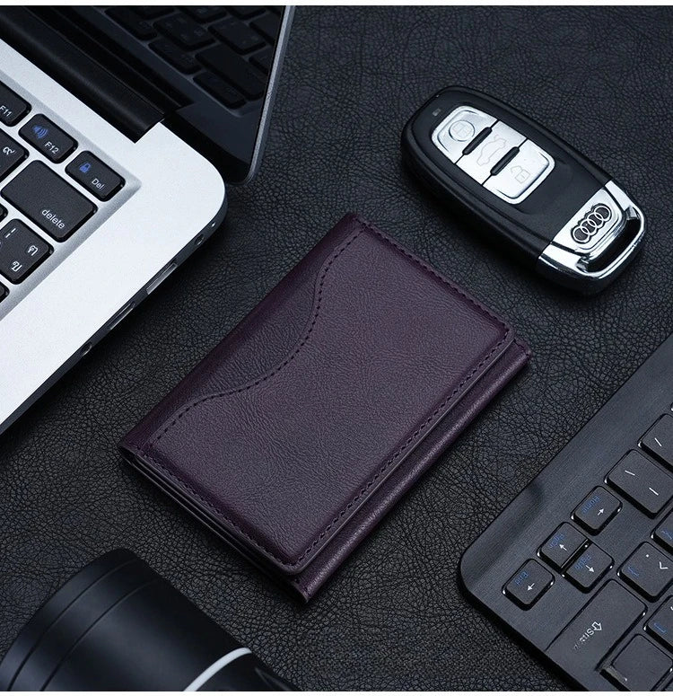 Porte-Cartes Magnétique en Cuir MagSafe – Coque de Protection iPhone 14 à 16 Pro/Max