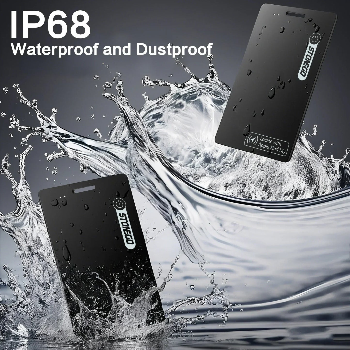 Wallet Anti-loss Card Location Tracking Smart Tag Bluetooth Device Ultra-thin Card Wireless Charge IP68 with iPhone Find My