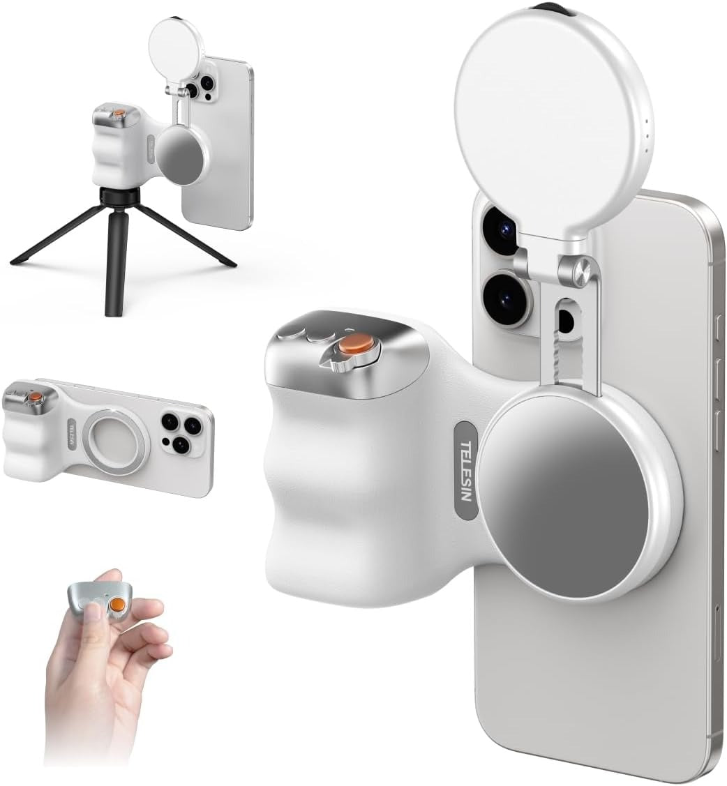 Poignée Smartphone FlashRetail – Support Magnétique et Télécommande pour Photos & Vidéos